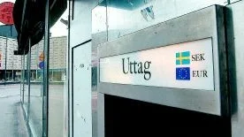 Nu kommer man att kunna växla till sig euro i uttagsautomaten.
Foto: Titti Olovsson