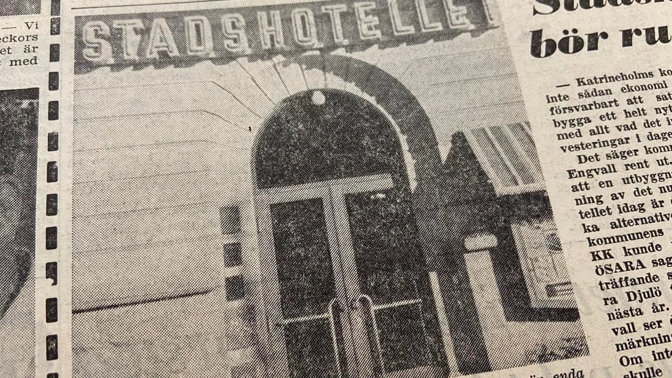 Kuriren för 50 år sedan: Renovering av nuvarande Stadshotell eller bygga ett nytt vid torget eller vid Folkets hus är de tre alternativen som hotellkommittén kommit fram till.