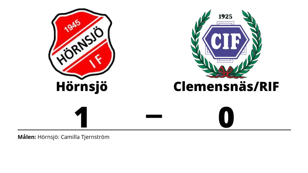 Hörnsjö IF vann mot Clemensnäs IF/ RIF