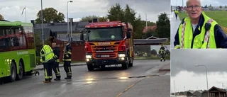 Stor insats i hamnen efter falsklarm om läckande buss: "Kan rymma 300 liter diesel"