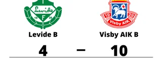 Visby AIK B vann enkelt borta mot Levide B