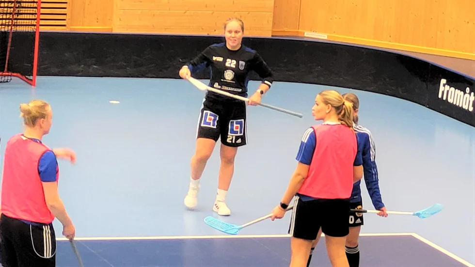 Virve Bjerkefeldt under ett träningspass i IFU Arena. En comeback närmar sig.