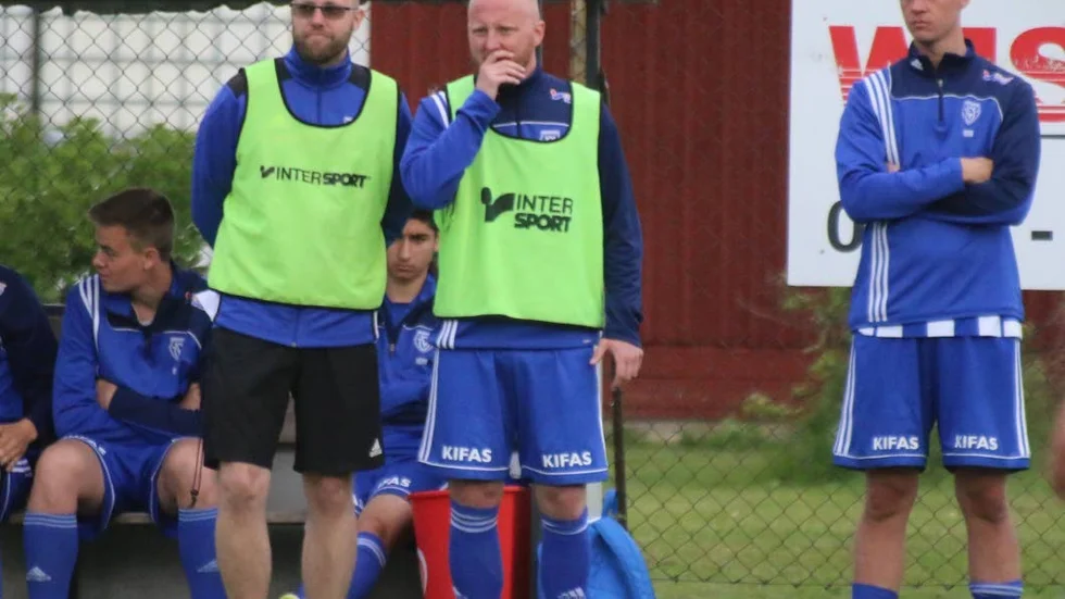 Joel Öhman, i mitten, är tillbaka som assisterande tränare i Piteå IF efter några säsonger i Öjeby IF (Arkivbild)