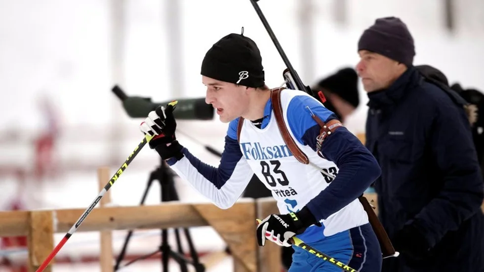 Skidskyttejunioren Johannes Hortlund slutade på en andraplats i Sverige Cupen. (Arkivbild)