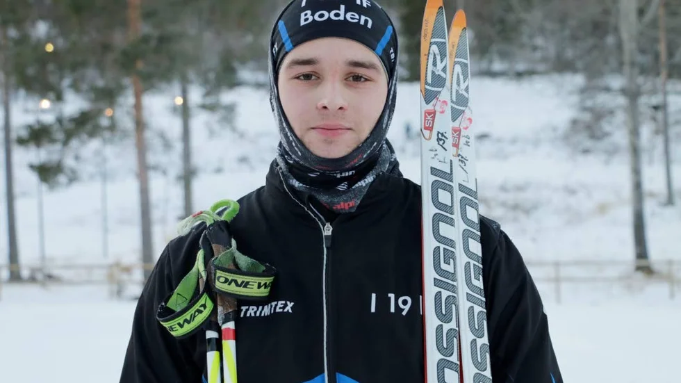 TVÅ VINSTER. Johannes Hortlund, Älvsbyn, vann två lopp i Sävast..