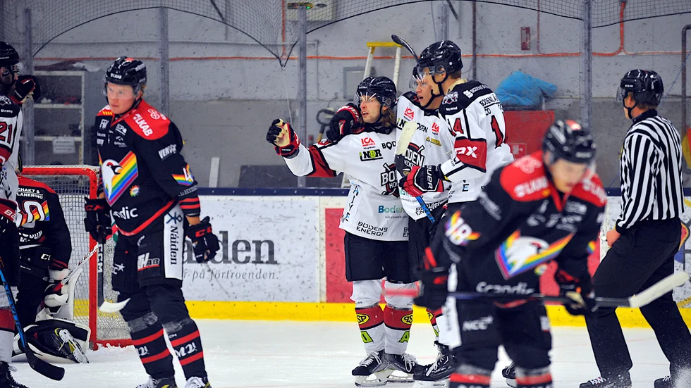 Boden Hockey tog ledningen i bortamatchen mot Kiruna IF. Det var Christian Nyman som gav gästerna ledningen.