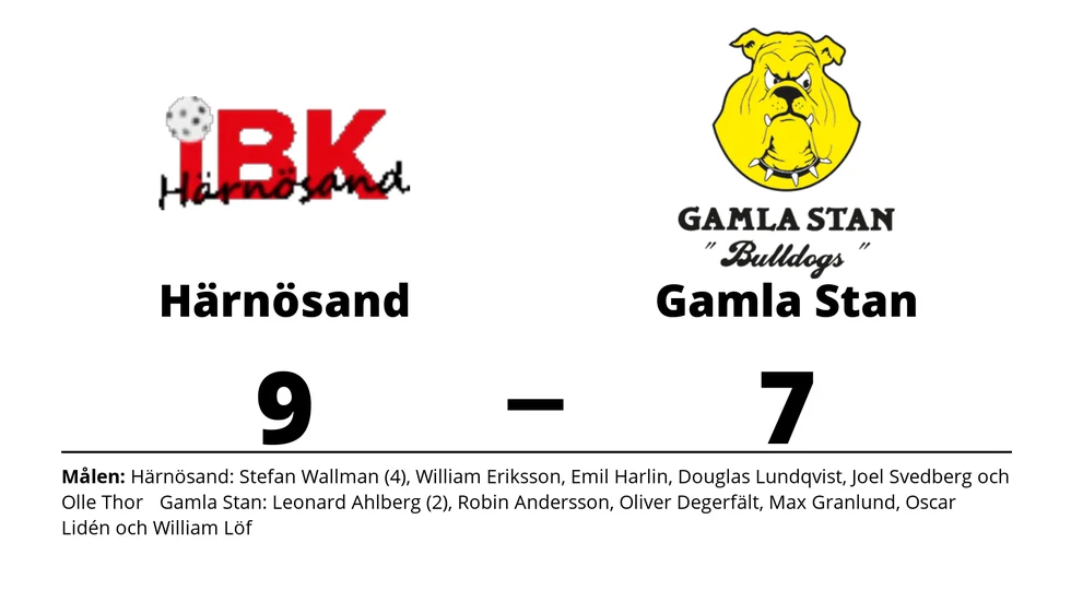 IBK Härnösand vann mot Gamla Stan IBK