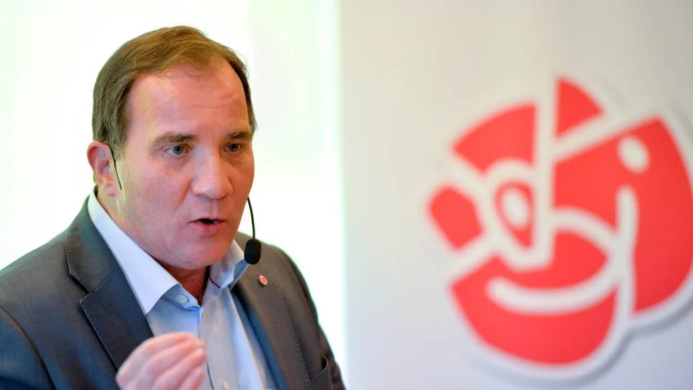 Angripen. Stefan Löfven retade gallfeber på vänsterkrafter när han uttalade sig om Israel-Hamas-konflikten.