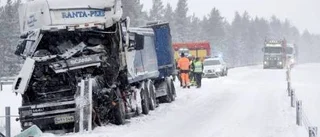 Flera olyckor efter E4 i Kinnbäck