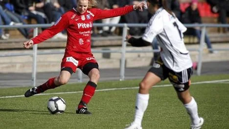 Erika Nilsson Waara är den ständiga inhopparen i Piteå IF den här säsongen. Senast i segermatchen mot Kristianstad hoppade hon in i början av andra halvlek - och gjorde mål när åtta minuter återstod att spela. Det var hennes andra seriemål för säsongen. (Arkivbild)