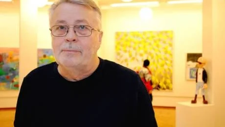 NÖJD. Att flytta konsthallen till biblioteket innebär att konsten blir synligare för allmänheten och det gillar Sture Mansten.