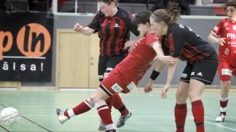 Viktoria Forsmark, nyförvärv från Umeå Södra, gjorde sin första insats i Piteå IF:s tröja när hon spelade i det vinnande laget i Step In Cupen i inomhusfotboll.