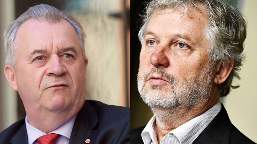 Får inte godkänt. Sven-Erik Bucht och Peter Eriksson får dåliga betyg i Aftonbladet/Inizios mätning.
