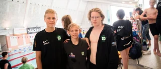 Här är grabbarna som simmar på Ungdoms-SM
