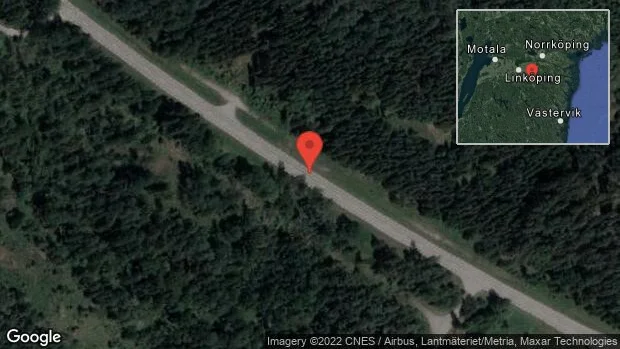 En personbil i trafikolycka