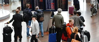Väderproblem på Arlanda ställde in flyg