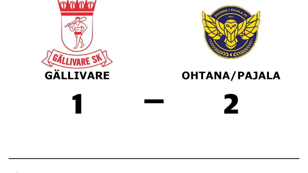 Gällivare SK förlorade mot Ohtana/Pajala FF