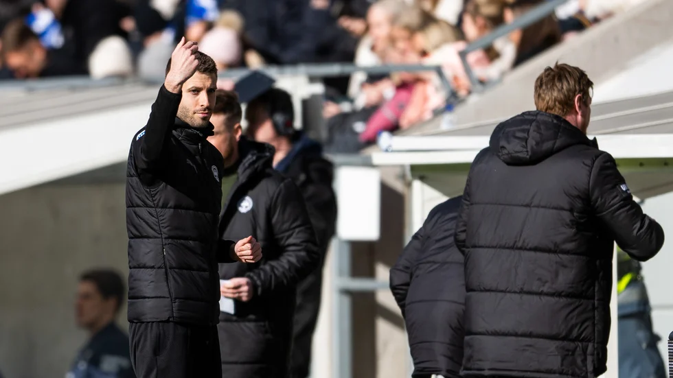 David Selini under en match med IFK Värnamo i våras. 28-åringen är assisterande tränare under Kim Hellberg i den allsvenska klubben. 