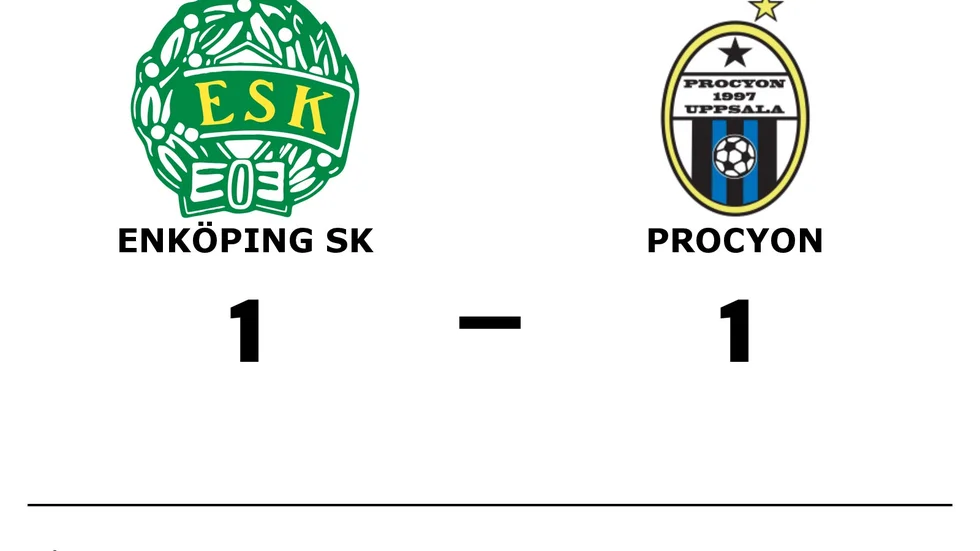 Enköpings SK FK spelade lika mot Procyon BK