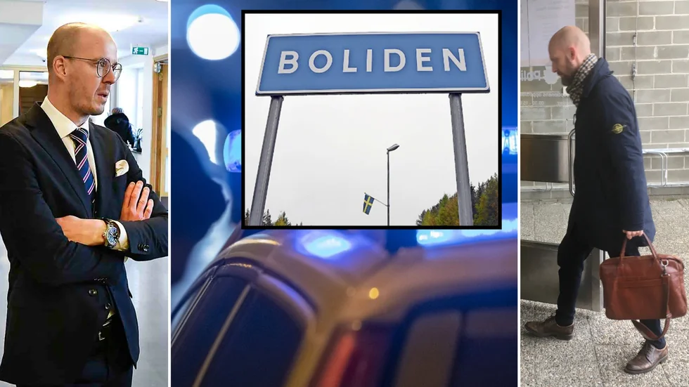 Advokaterna Jens Nyström (till vänster) och Fredrik Elveros medverkade vid tisdagens långa polisförhör med sina klienter, som nu har försatts på fri fot.
