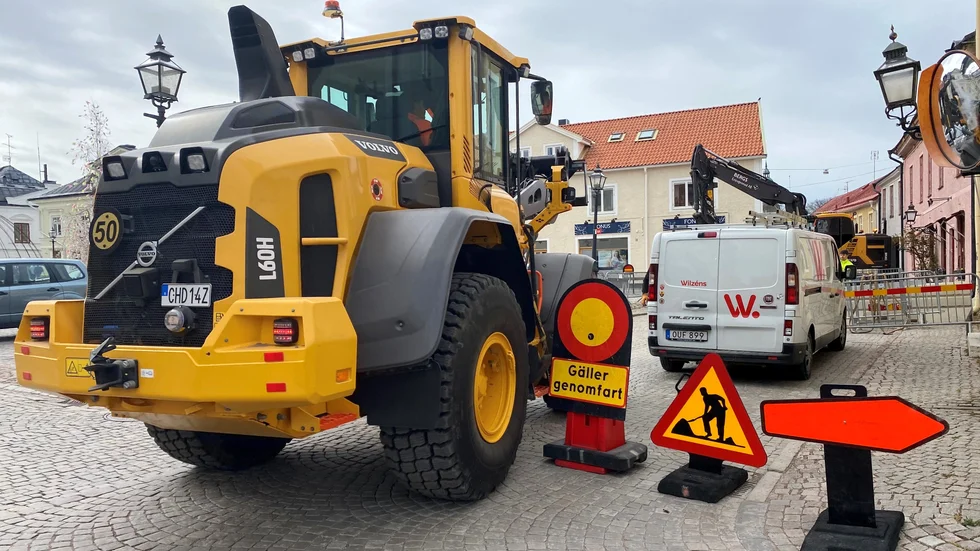 Under veckan ska två servisventiler bytas ut på Bakgatan. Under tiden dirigeras trafiken om.