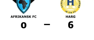 Storseger för Harg borta mot Afrikansk FC