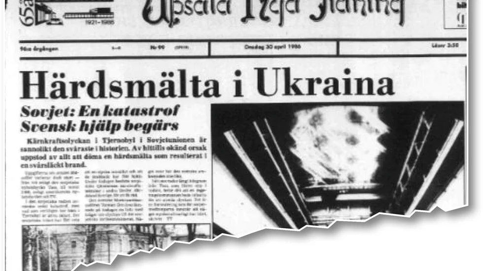 UNT:s förstasida den 30 april 1986.