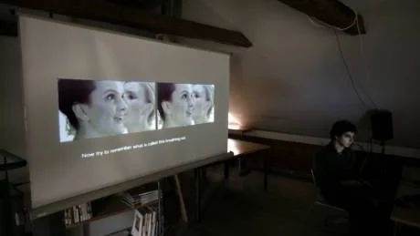 Victor Alimpiev passade också på att visa delar av ett av sina tidigare videoverk.