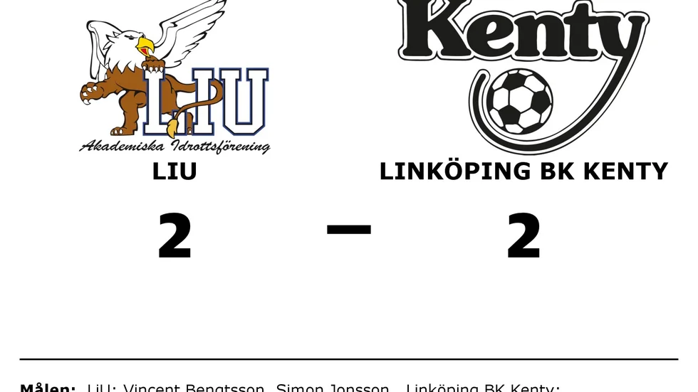 LiU AIF FK spelade lika mot BK Kenty