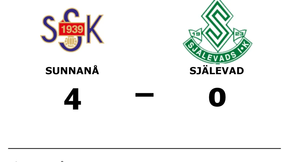 Sunnanå SK vann mot Själevads IK