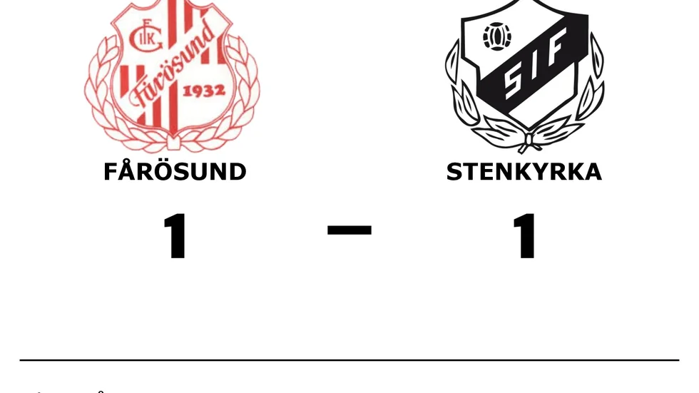 Fårösund GoIK spelade lika mot Stenkyrka IF