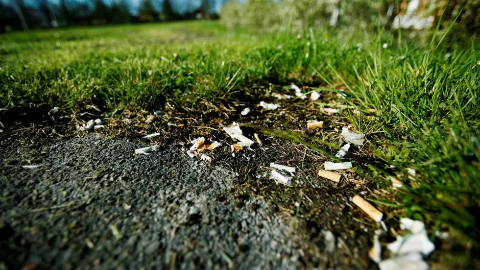 Skräpigt. Samhället måste ta i med hårdhandskar mot den vanligaste nedskräpningen - fimpar.