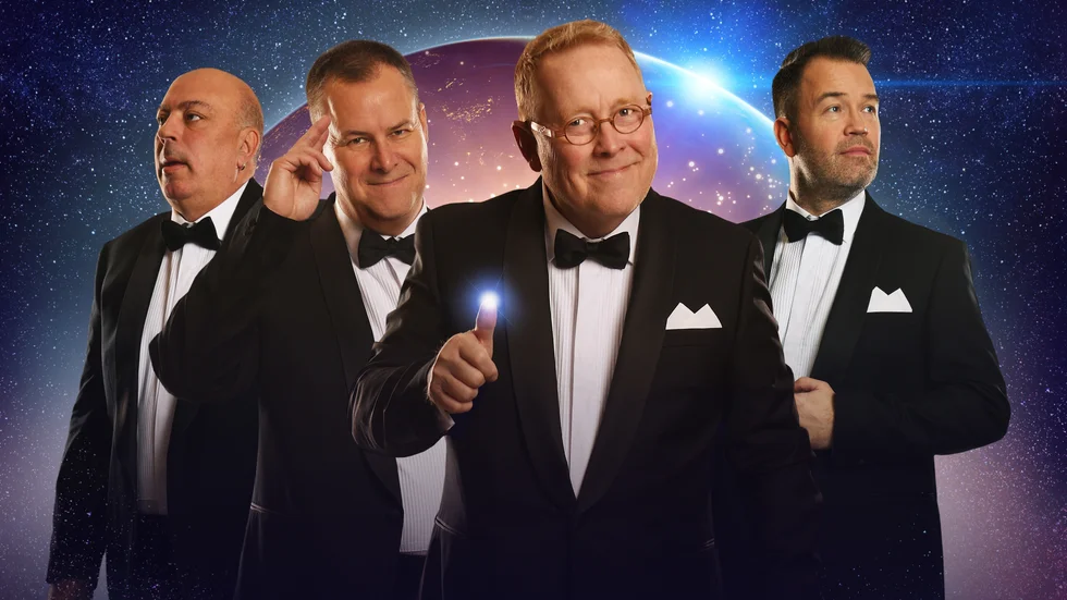 Kent Ekman, Petter Sand, Micke Ahlgren och Jörgen Ohlsson kan äntligen fira orkesterns 30-årsjublieum.