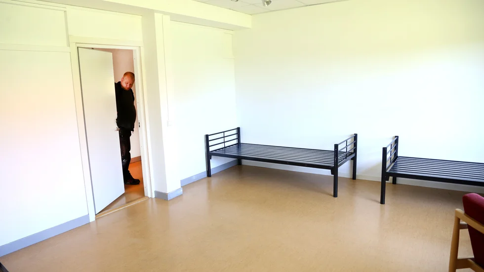 Donnersgymnasiet i Klintehamn fungerar nu för andra gången som flyktingboende. Bilden är tagen när lokalerna ställdes i ordning i våras.