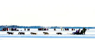 Trafikkaos vid Luleå on ice