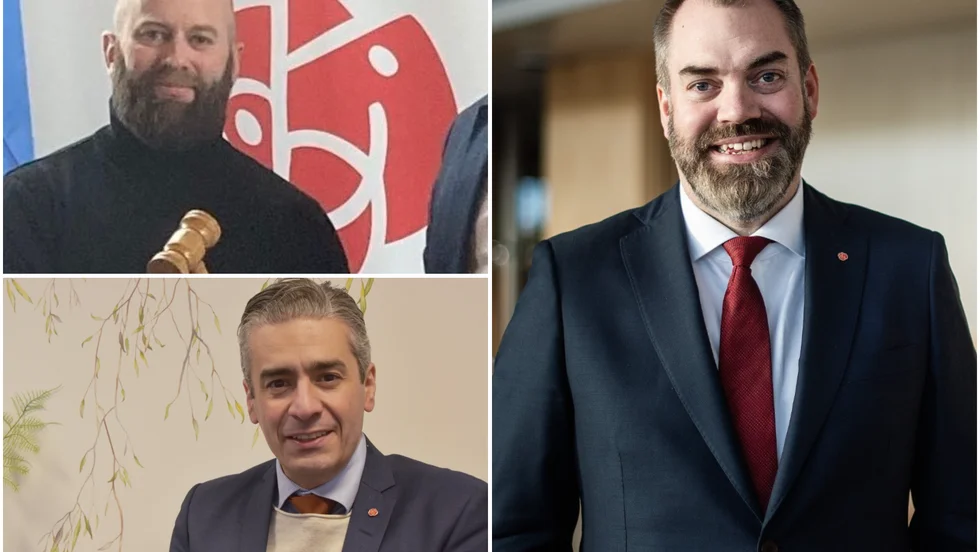 Socialdemokraternas distrikstsordförande Fredrik Lundh Sammeli håller välkomstanförandet tillsammans med Piteå arbetarekommuns nytillträdde ordförande Claes Danell när länets socialdemokrater samlas till kongress i helgen på Pite havsbad. På gästlistan finns statsrådet Khashayar Farmanbar.