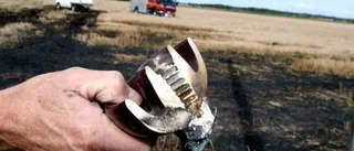 Elledning orsakade markbrand