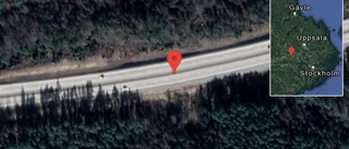 Stopp på E18 på grund av olycka med en personbil