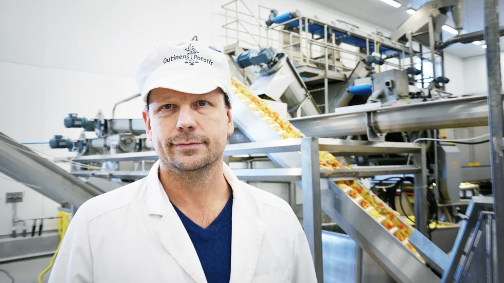 Kalle Outinen säger att Outinens potatis tappat 30 till 40 procent av sin försäljning.