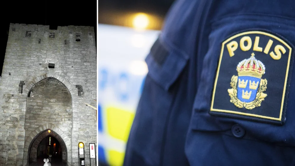 Händelsen utspelade sig vid Österport i Visby. 
