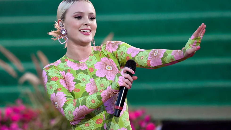 Zara Larsson på Skansen i somras. Arkivbild.