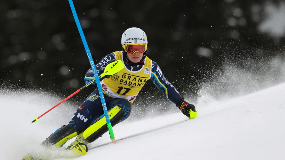 Kristoffer Jakobsen körde upp sig 17 placeringar i slalompremiären i Alta Badia.