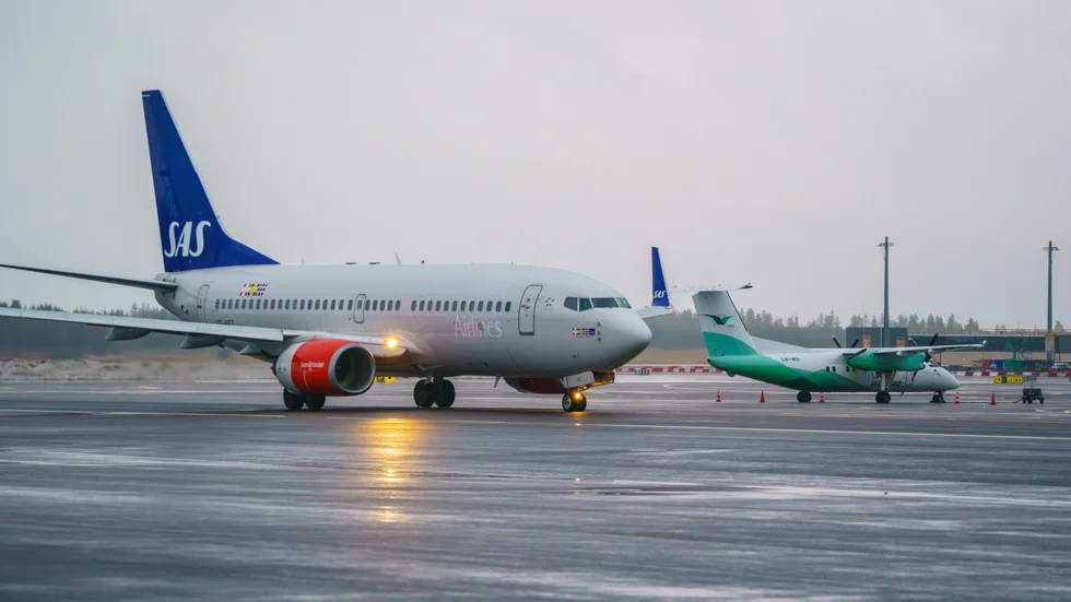 Ett flygplan från SAS. Arkivbild.