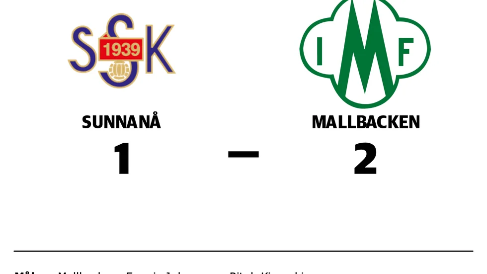 Sunnanå förlorade mot Mallbacken
