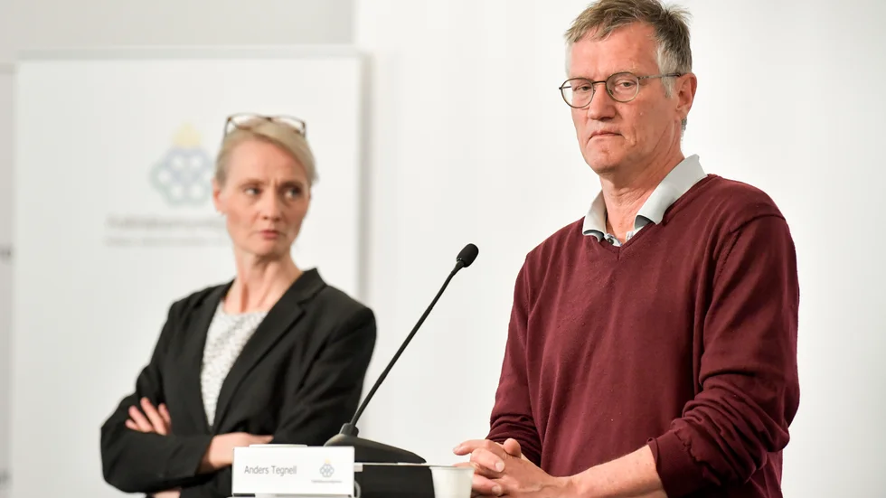 Karin Tegmark Wisell och Anders Tegnell får numera polisskydd.