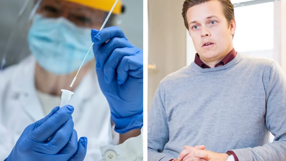 Region Östergötland sekvenserar på hemmaplan för att hitta muterade virusvarianter, berättar Andreas Westöö, stabschef i den regionala sjukvårdsledningen.