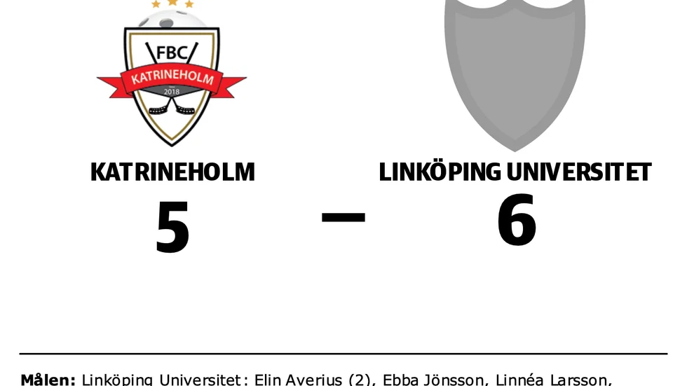 Katrineholm förlorade mot Linköping Universitet