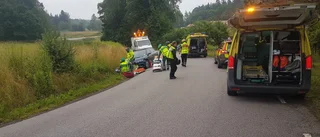 Mc-förare allvarligt skadad efter krock