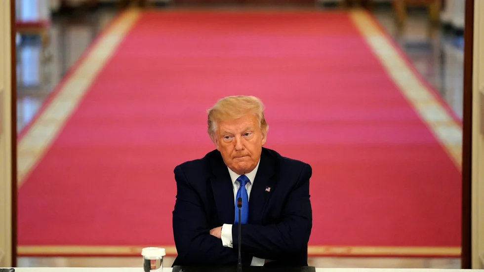 Underläge. President Donald Trump ligger efter i opinionsmätningarna inför höstens val och han verkar inte vara intresserad av att ändra strategi. 