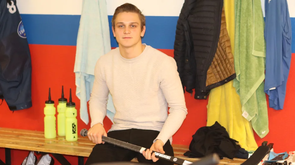 Lukas Palm blev tvåmålskytt i segermatchen mot Kalix.